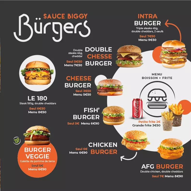 menu AFG food burgers