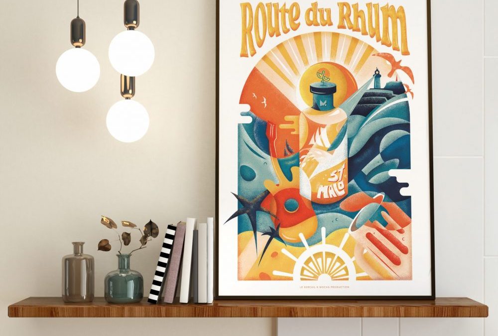 Affiche Route du Rhum 2022, Mocha x Le Bercail
