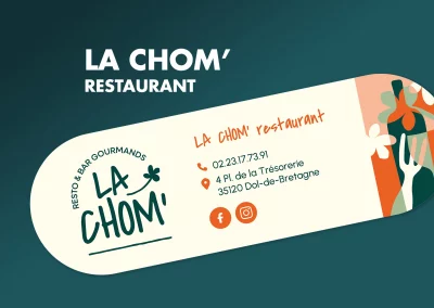 Identité du restaurant La Chom, Dol de Bretagne
